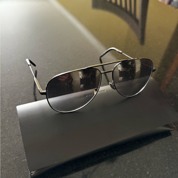 Saint Laurent Paris Gradient Aviator Sunglasses - Picture 3 of 16